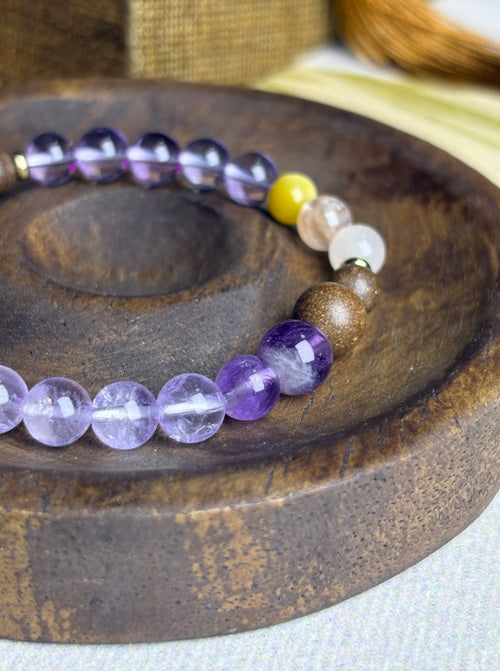 Sleep Anchor | Amethyst & Tiger's Eye Aroma Bracelet for Deep, Quiet Nights