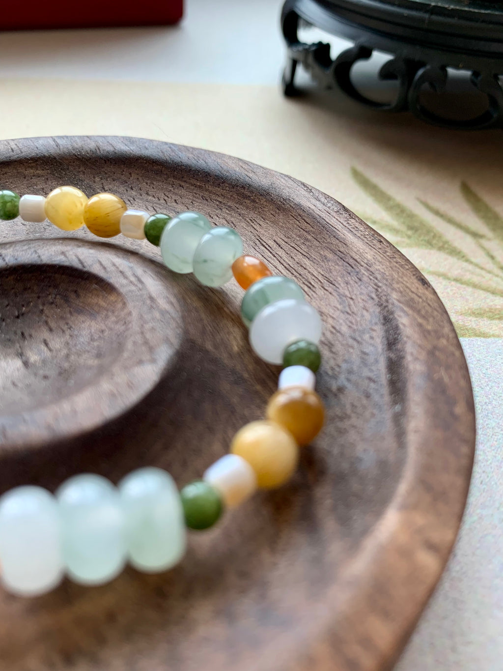 Luminous Flow Artisan Bracelet | 6mm Geometric Natural Stones for Success & Creativity | Modern Zen Jewelry | Handcrafted Manifestation Talisman | Unique Wellness Gift for Her