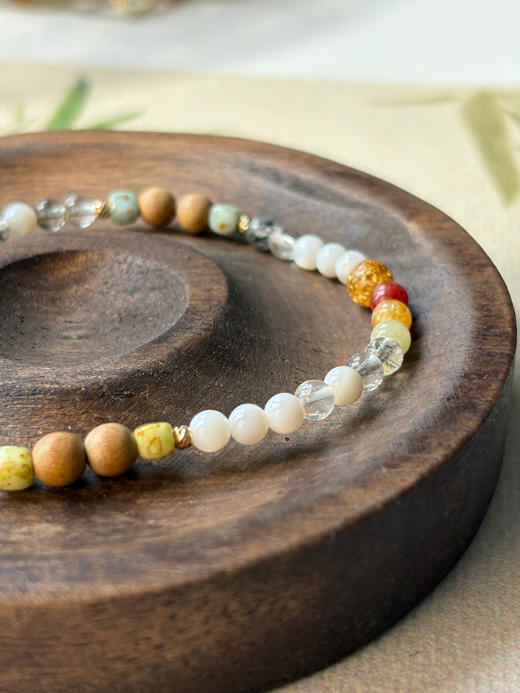 Palace Spring Artisan Bracelet | 4mm Natural Multi-Gemstones for Vitality & Abundance | Zen Aesthetic Jewelry | Inspired by 16th Century Masterpiece | Luxury Talisman for Emotional Balance