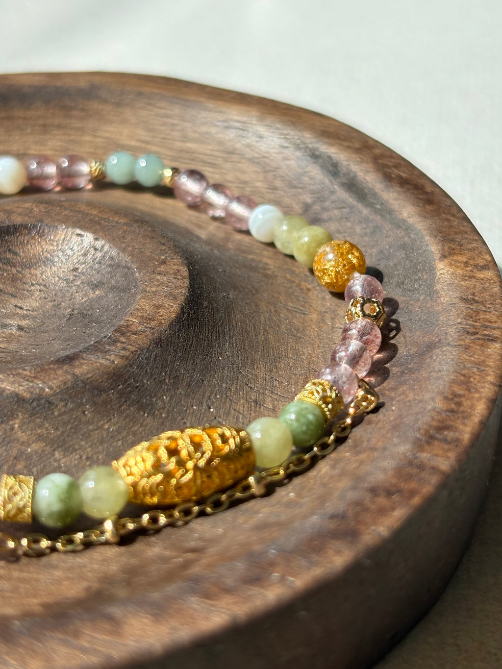 Ethereal Muse Luo River Reverie | Natural 4mm Crystal Bracelet for Love & Emotional Healing | Divine Feminine Energy Talisman | Inspired by Ancient Masterpiece | Quiet Luxury Gift for Her