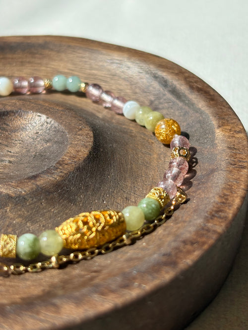 Ethereal Muse Luo River Reverie | Natural 4mm Crystal Bracelet for Love & Emotional Healing | Divine Feminine Energy Talisman | Inspired by Ancient Masterpiece | Quiet Luxury Gift for Her