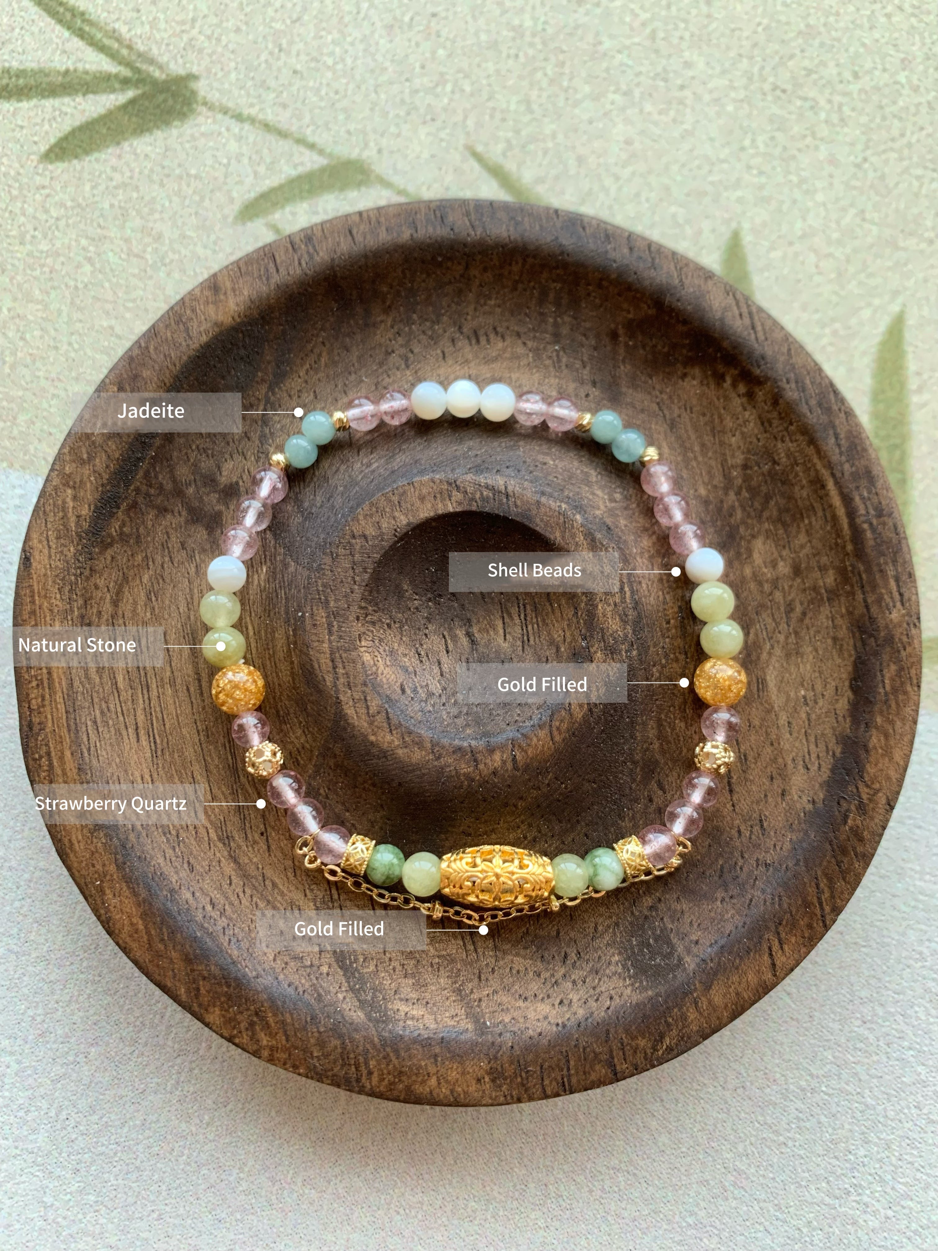 Ethereal Muse Luo River Reverie | Natural 4mm Crystal Bracelet for Love & Emotional Healing | Divine Feminine Energy Talisman | Inspired by Ancient Masterpiece | Quiet Luxury Gift for Her