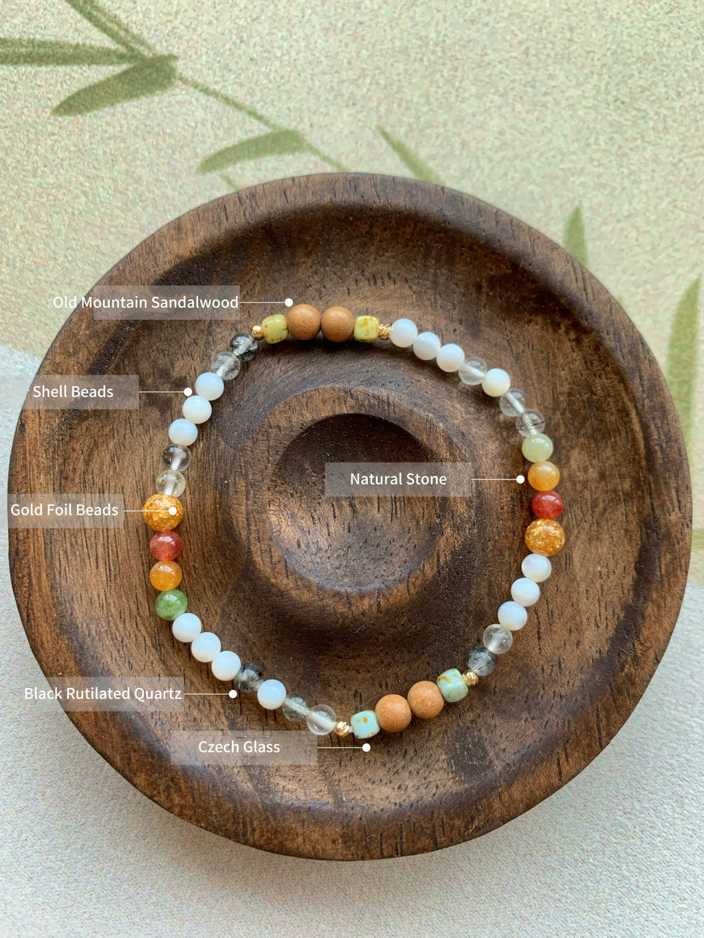 Palace Spring Artisan Bracelet | 4mm Natural Multi-Gemstones for Vitality & Abundance | Zen Aesthetic Jewelry | Inspired by 16th Century Masterpiece | Luxury Talisman for Emotional Balance